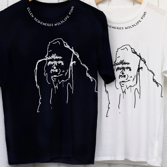 {ED Ellen Degeneres} The Wildlife Fund Gorilla Tee - Picture 2 of 8